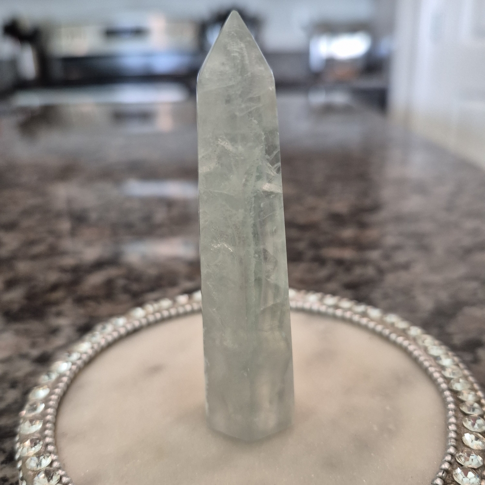 Natural Fluorite Crystal Point Obelisk Tower #K - Picture 5 of 10